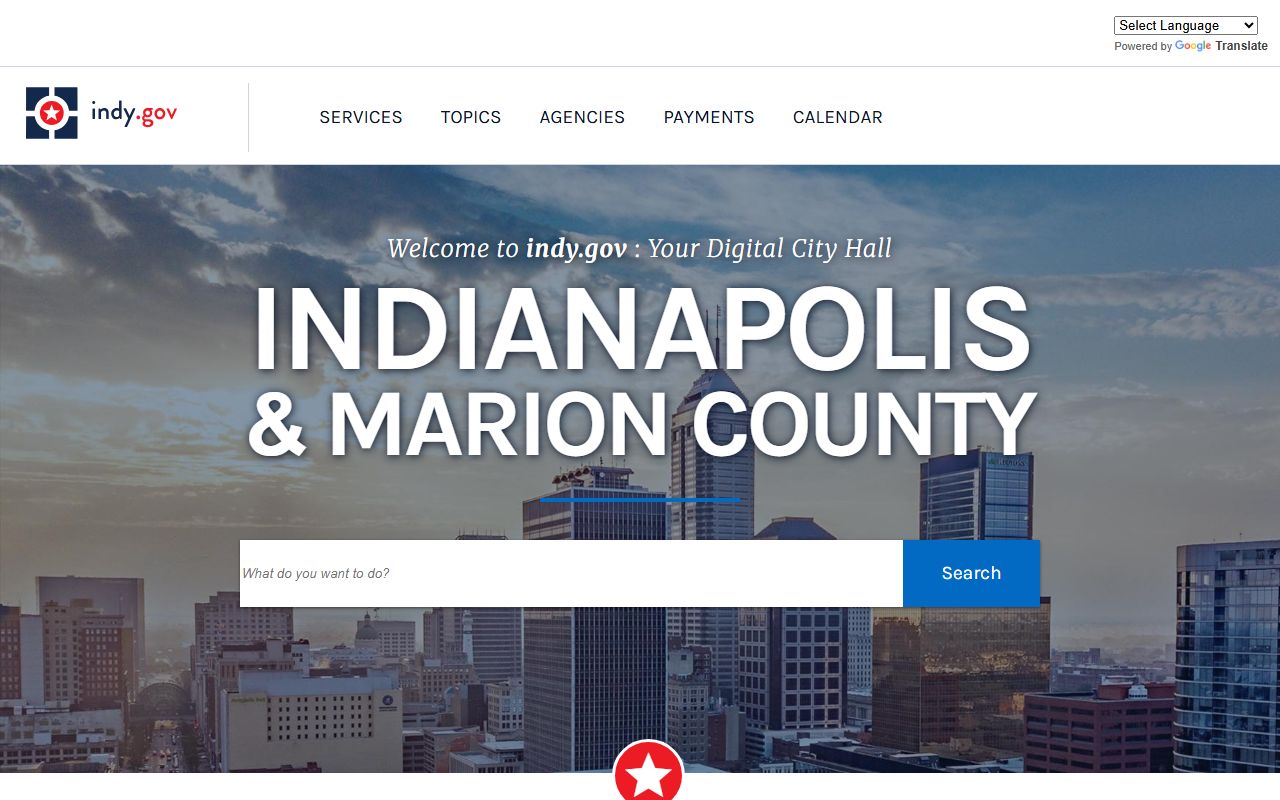 Indianapolis property records portal at Indy.gov