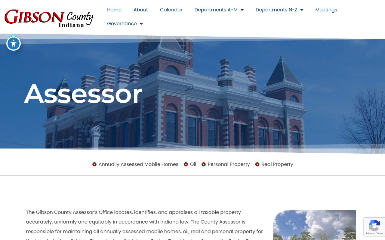 Gibson County Assessor website for Gibson County property records